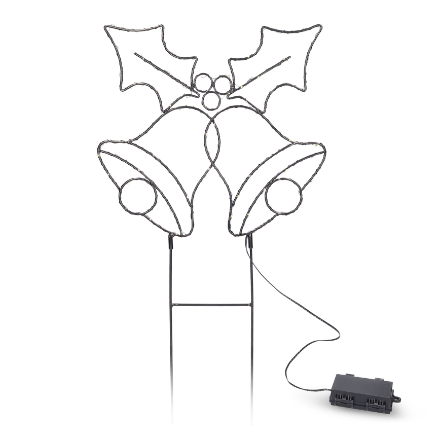 Brilagi - LED kalėdinė dekoracija LED/3xAA IP44 varpeliai