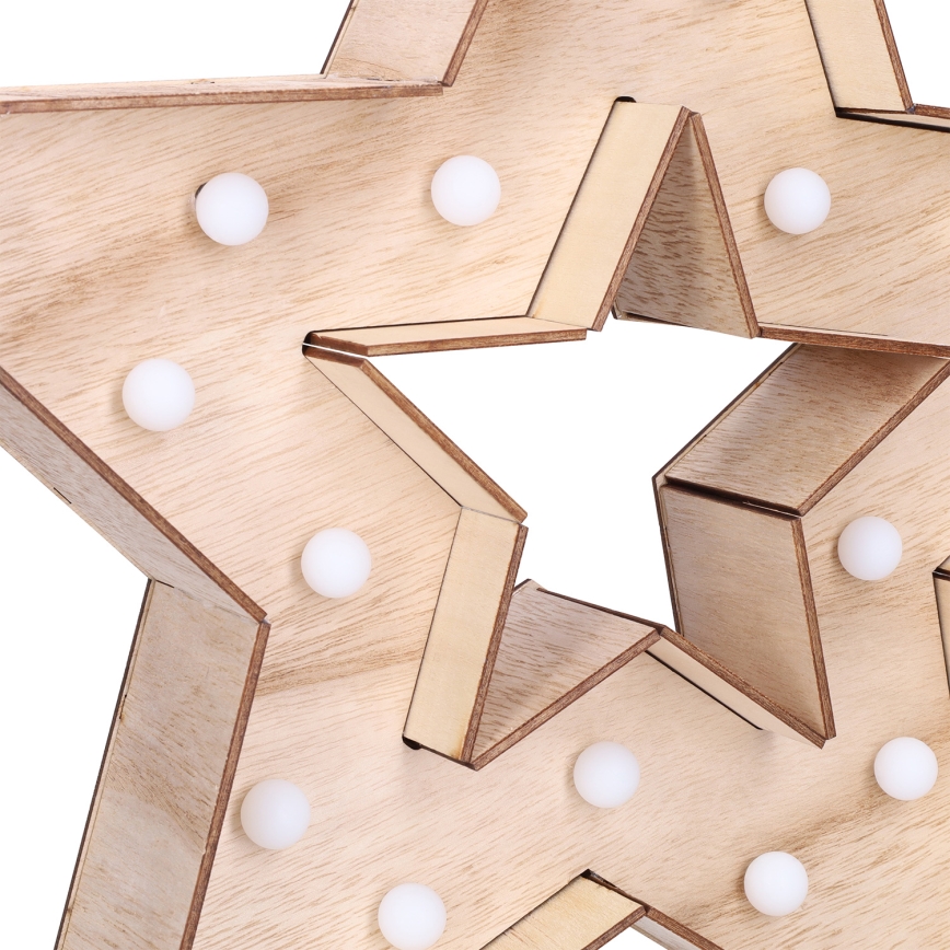 Brilagi - LED kalėdinė dekoracija, žvaigždė, 38 x 40 cm, LED/2xAA