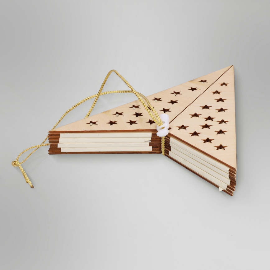 Brilagi - LED kalėdinė dekoracija (žvaigždė), 62x40 cm, maitinama 3xAA