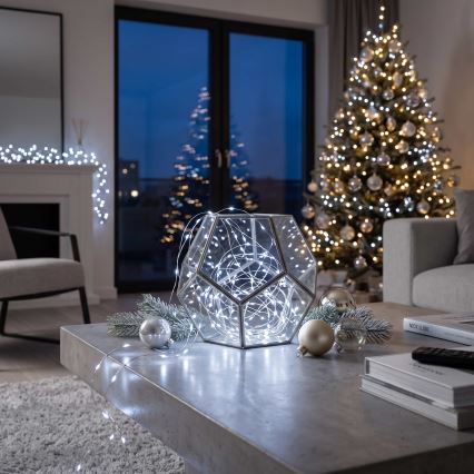 BRILAGI - LED Kalėdinė girlianda 100xLED/3xAA 10m šaltai balta
