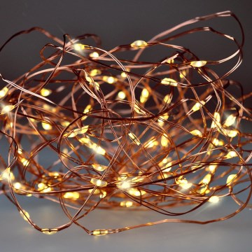 Brilagi - LED kalėdinė girlianda 100xLED/3xAA 10m šilta balta