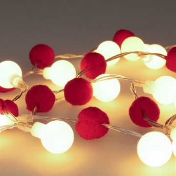 Brilagi - LED kalėdinė girlianda 20xLED/2xAA 1,8m šilta balta
