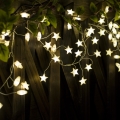 BRILAGI - LED Kalėdinė girlianda 40xLED/3xAA 1,8m šiltai baltos žvaigždės