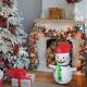 Brilagi - LED Kalėdinė lauko dekoracija 40xLED/3xAA IP44 sniego senis
