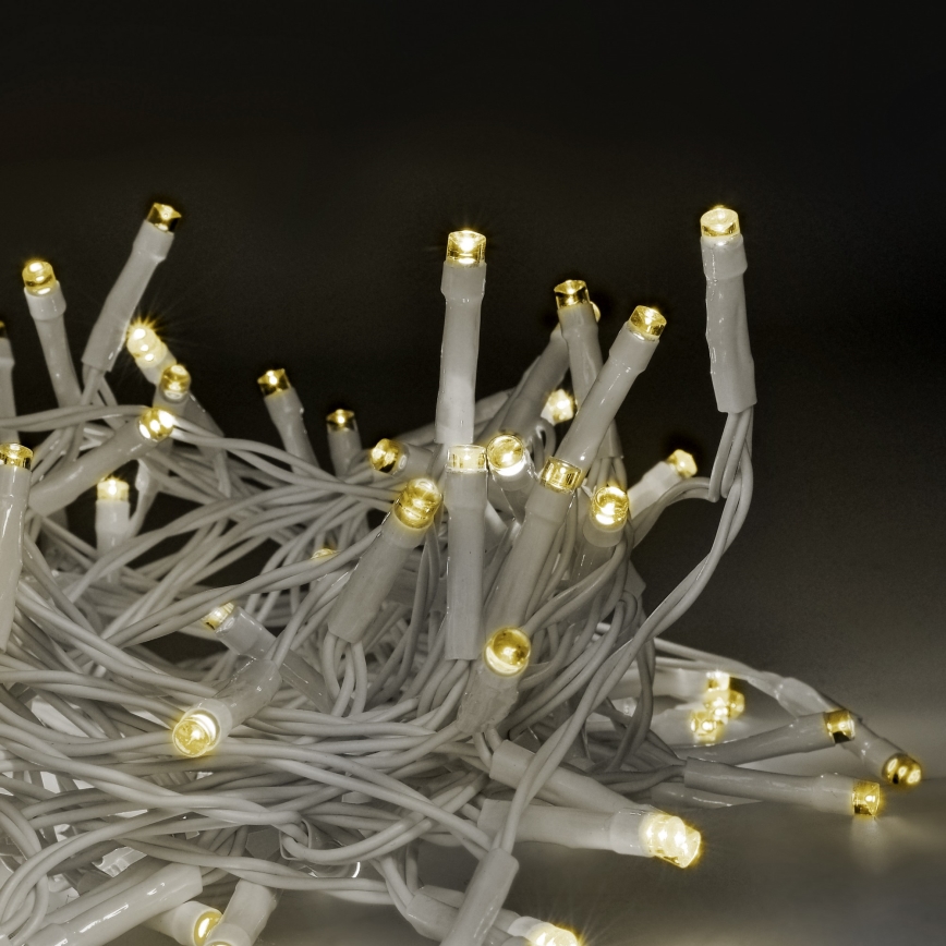 Brilagi - LED kalėdinė lauko girlianda 120xLED/8 funkcijos/3xAA 9,5m balta IP44 šilta balta + nuotolinio valdymo pultas