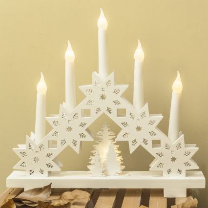 Brilagi - LED kalėdinė žvakidė 5xLED/2xAA