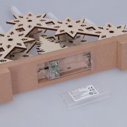 BRILAGI - LED Kalėdinė žvakidė 5xLED/2xAA smėlio spalvos