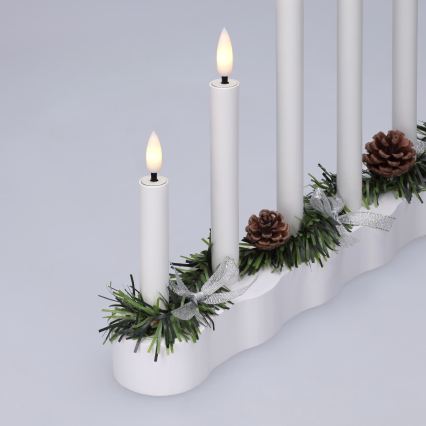 BRILAGI - LED Kalėdinė žvakidė 7xLED/2xAA balta