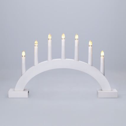 BRILAGI - LED kalėdinė žvakidė 7xLED/2xAA balta