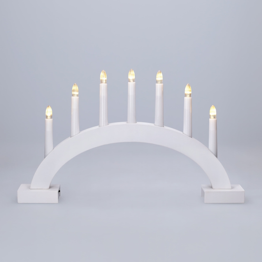 BRILAGI - LED kalėdinė žvakidė 7xLED/2xAA balta