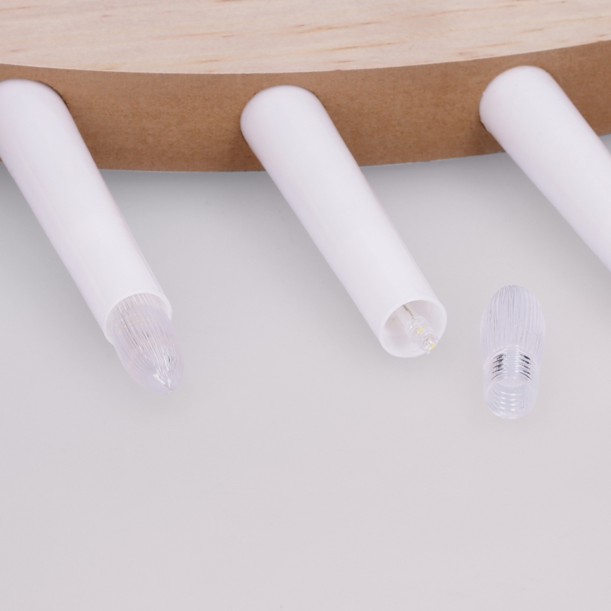 BRILAGI - LED Kalėdinė žvakidė 7xLED/2xAA smėlinė/balta