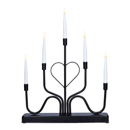 Brilagi - LED Kalėdinė žvakidė LED/2xAA juoda