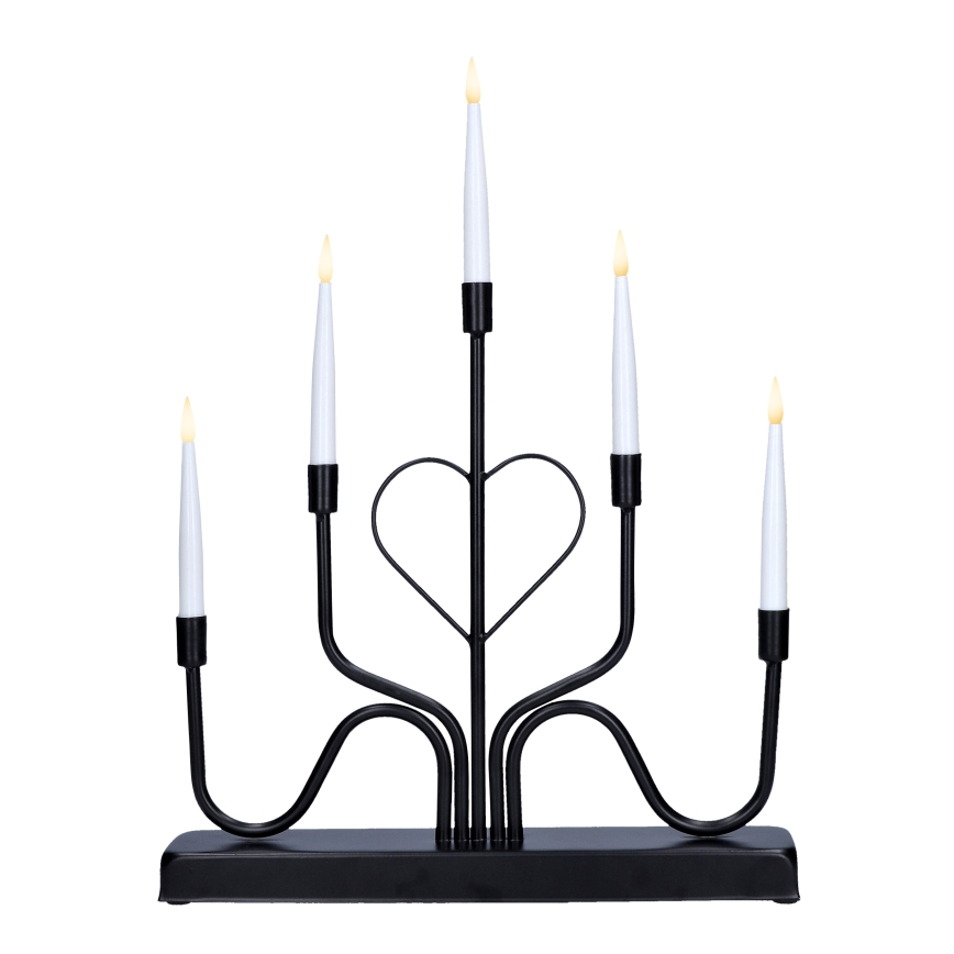 Brilagi - LED Kalėdinė žvakidė LED/2xAA juoda