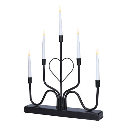Brilagi - LED Kalėdinė žvakidė LED/2xAA juoda