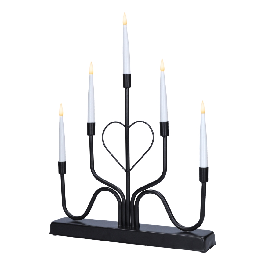 Brilagi - LED Kalėdinė žvakidė LED/2xAA juoda