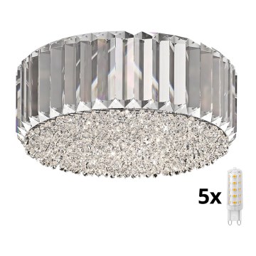 Brilagi - LED Krištolinis lubinis šviestuvas GLAMOUR 5xG9/42W/230V