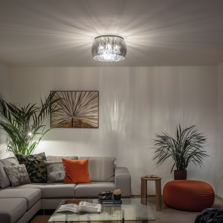 Brilagi - LED Krištolinis lubinis šviestuvas JEWEL 5xG9/42W/230V