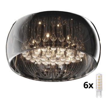 Brilagi - LED krištolinis lubinis šviestuvas JEWEL 6xG9/42W/230V