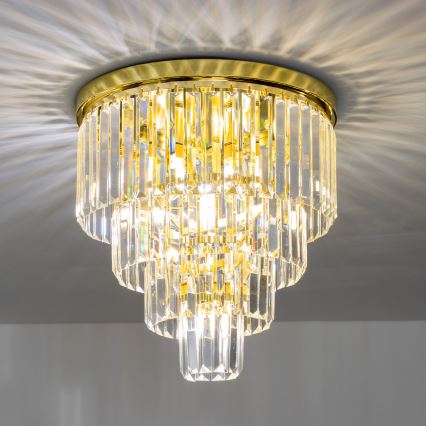 Brilagi - LED Krištolinis lubinis šviestuvas MOZART 5xE14/40W/230V auksas