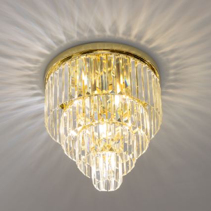 Brilagi - LED Krištolinis lubinis šviestuvas MOZART 5xE14/40W/230V auksas