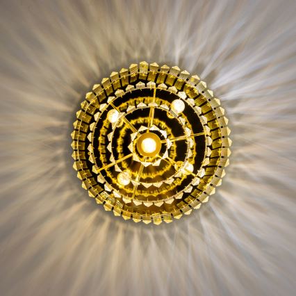 Brilagi - LED Krištolinis lubinis šviestuvas MOZART 5xE14/40W/230V auksas