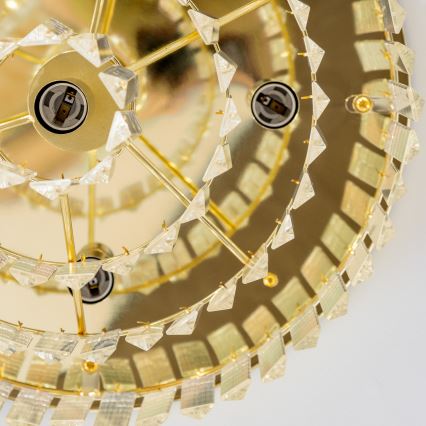 Brilagi - LED Krištolinis lubinis šviestuvas MOZART 5xE14/40W/230V auksas