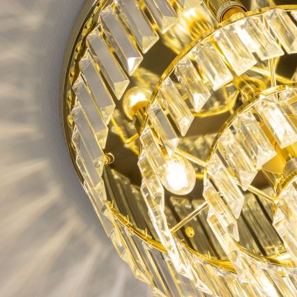 Brilagi - LED krištolinis lubinis šviestuvas MOZART 5xE14/40W/230V Ø 40 cm auksinis