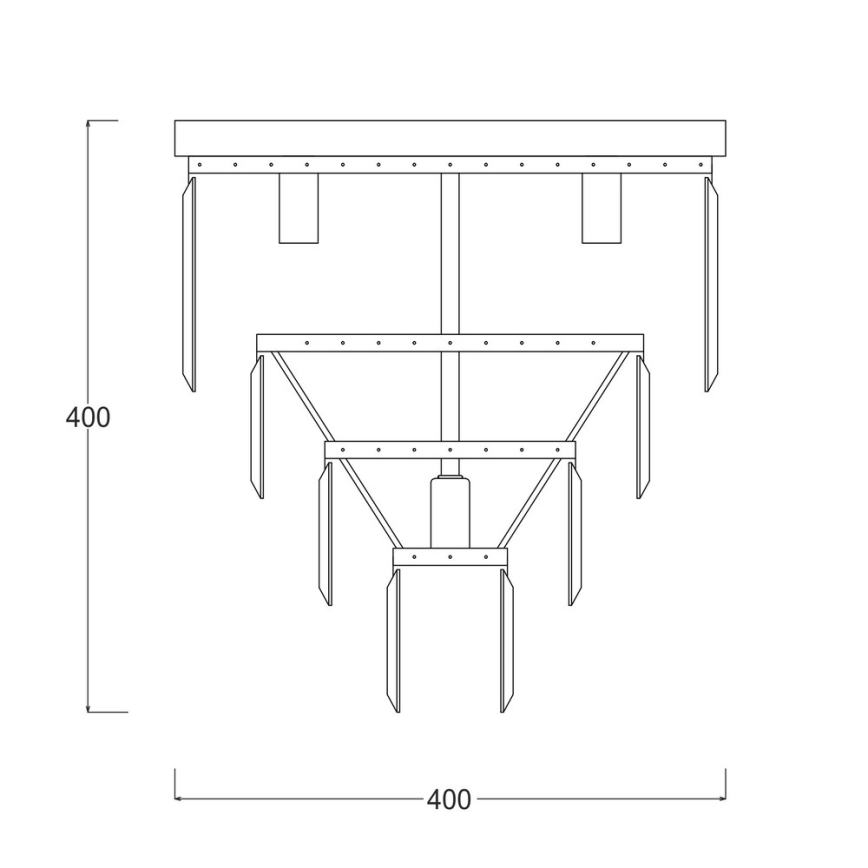 Brilagi - LED krištolinis lubinis šviestuvas MOZART 5xE14/40W/230V Ø 40 cm auksinis