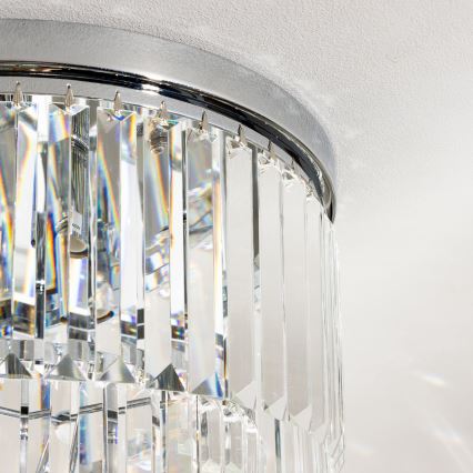 Brilagi - LED Krištolinis lubinis šviestuvas MOZART 5xE14/40W/230V blizgus chromas