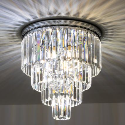 Brilagi - LED Krištolinis lubinis šviestuvas MOZART 5xE14/40W/230V blizgus chromas