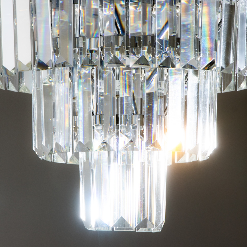 Brilagi - LED Krištolinis lubinis šviestuvas MOZART 5xE14/40W/230V blizgus chromas