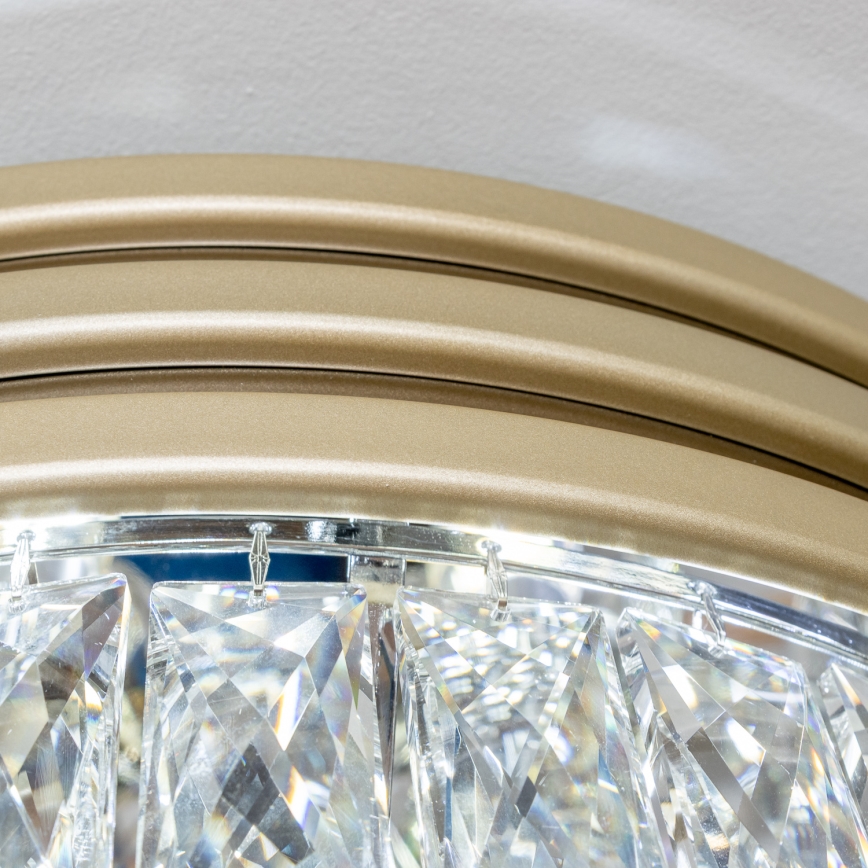 Brilagi - LED Krištolinis lubinis šviestuvas VELURE 5xE14/40W/230V auksas