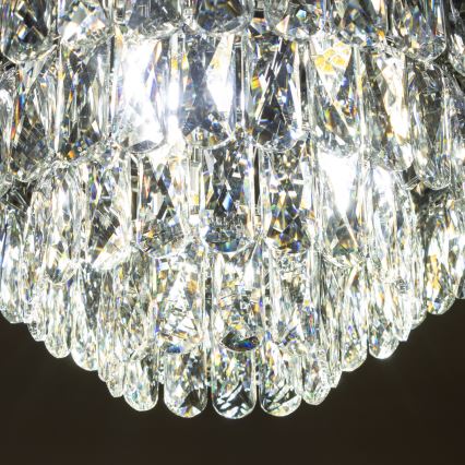 Brilagi - LED Krištolinis lubinis šviestuvas VELURE 5xE14/40W/230V juoda