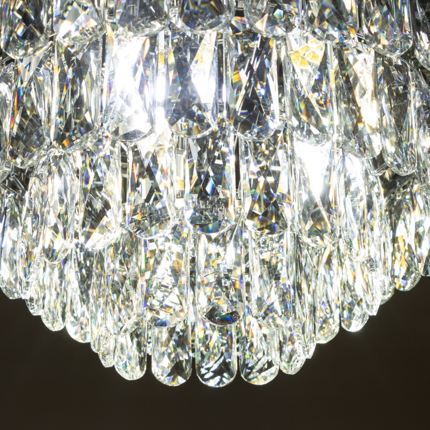 Brilagi - LED Krištolinis lubinis šviestuvas VELURE 5xE14/40W/230V juoda