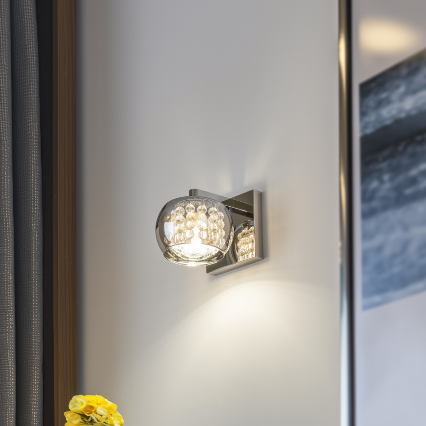 Brilagi - LED Krištolinis sieninis šviestuvas JEWEL 1xG9/42W/230V