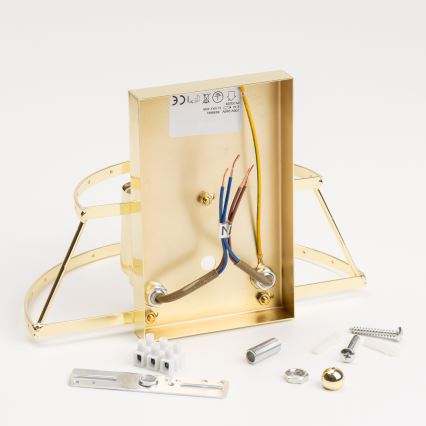 Brilagi - LED Krištolinis sieninis šviestuvas MOZART 2xE14/40W/230V auksas