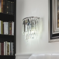 Brilagi - LED Krištolinis sieninis šviestuvas MOZART 2xE14/40W/230V blizgus chromas