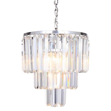 Brilagi - LED Krištolinis sietynas ant grandinės MOZART 4xE14/40W/230V blizgus chromas