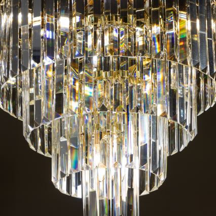 Brilagi - LED Krištolinis sietynas ant grandinės MOZART 5xE14/40W/230V auksas