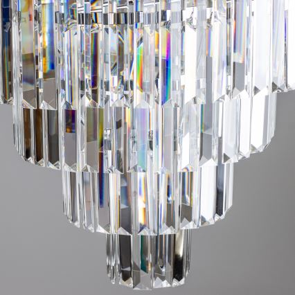 Brilagi - LED Krištolinis sietynas ant grandinės MOZART 5xE14/40W/230V blizgus chromas