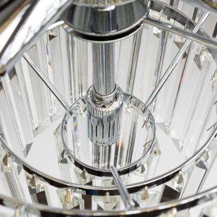 Brilagi - LED Krištolinis sietynas ant grandinės MOZART 5xE14/40W/230V blizgus chromas