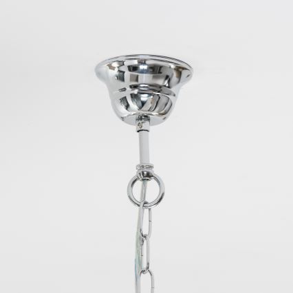 Brilagi - LED Krištolinis sietynas ant grandinės MOZART 5xE14/40W/230V blizgus chromas