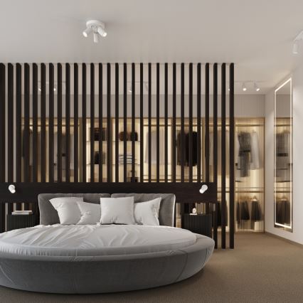 Brilagi - LED kryptinis šviestuvas CRESTO 3xGU10/10W/230V baltas