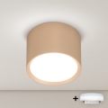 BRILAGI - LED kryptinis šviestuvas SMOOTH 1xGX53/15W/230V 60x82 mm, smėlio spalvos
