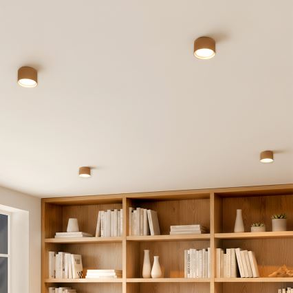 BRILAGI - LED kryptinis šviestuvas SMOOTH 1xGX53/15W/230V 60x82 mm, smėlio spalvos