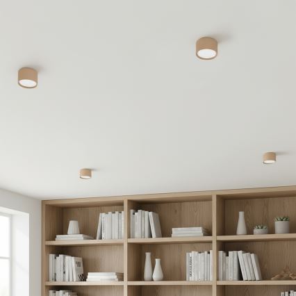 BRILAGI - LED kryptinis šviestuvas SMOOTH 1xGX53/15W/230V 60x82 mm, smėlio spalvos