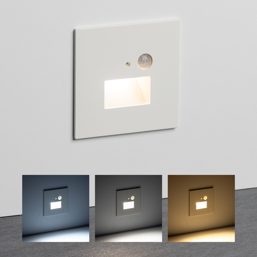 Brilagi - LED Laiptinės šviestuvas su judesio jutikliu JACK LED/1,5W/230V 3000K/4000K/6500K balta