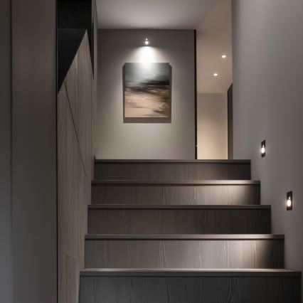 Brilagi - LED Laiptinės šviestuvas su judesio jutikliu JACK LED/1,5W/230V 3000K/4000K/6500K juoda