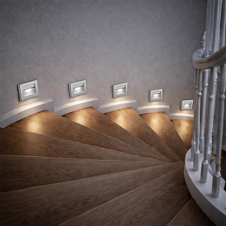 Brilagi - LED laiptų šviestuvas STEP LIGHT LED/1,5W/230V IP44 antracitas