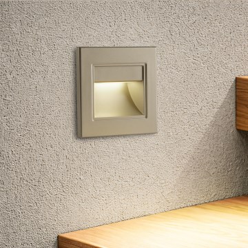 Brilagi - LED laiptų šviestuvas STEP LIGHT LED/1,5W/230V IP44 auksinis